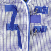 WeatherBeeta Couverture Anti-Mouches ComFiTec Ripshield Plus Combo Neck Blanc/Bleu