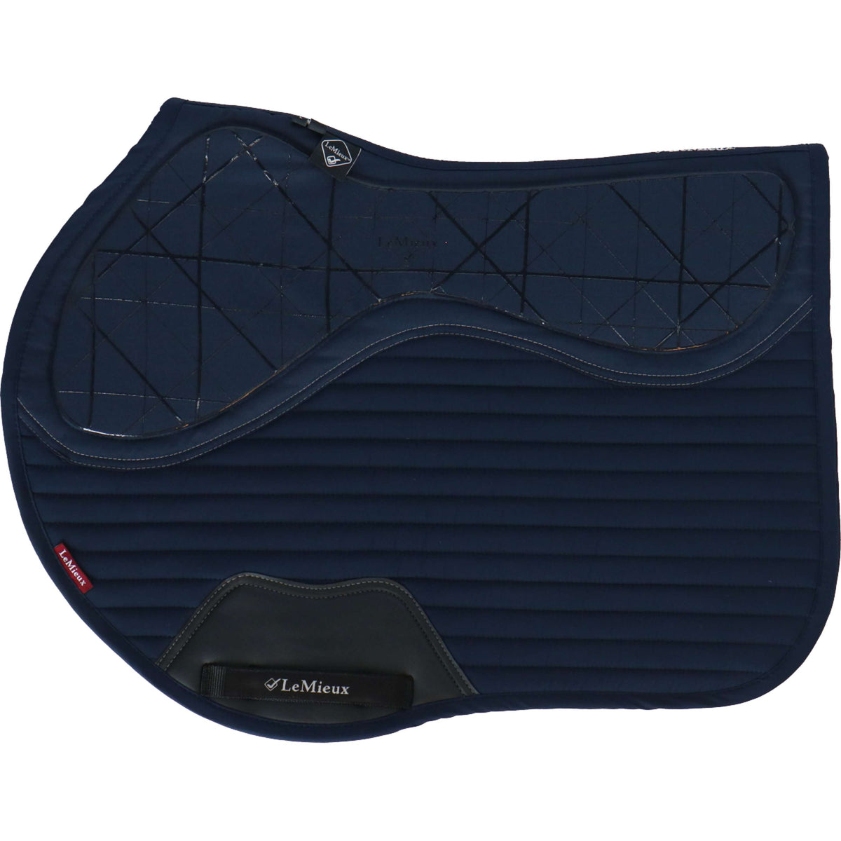 LeMieux Tapis de Selle Softshell Grip EuroJump Marin