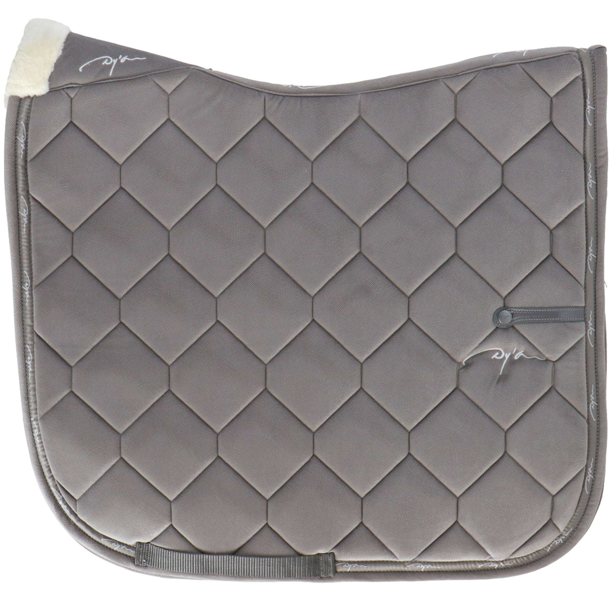 Dyon Tapis de Selle Curduroy Dressage Gris