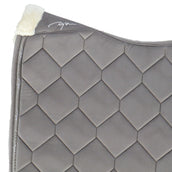 Dyon Tapis de Selle Curduroy Dressage Gris