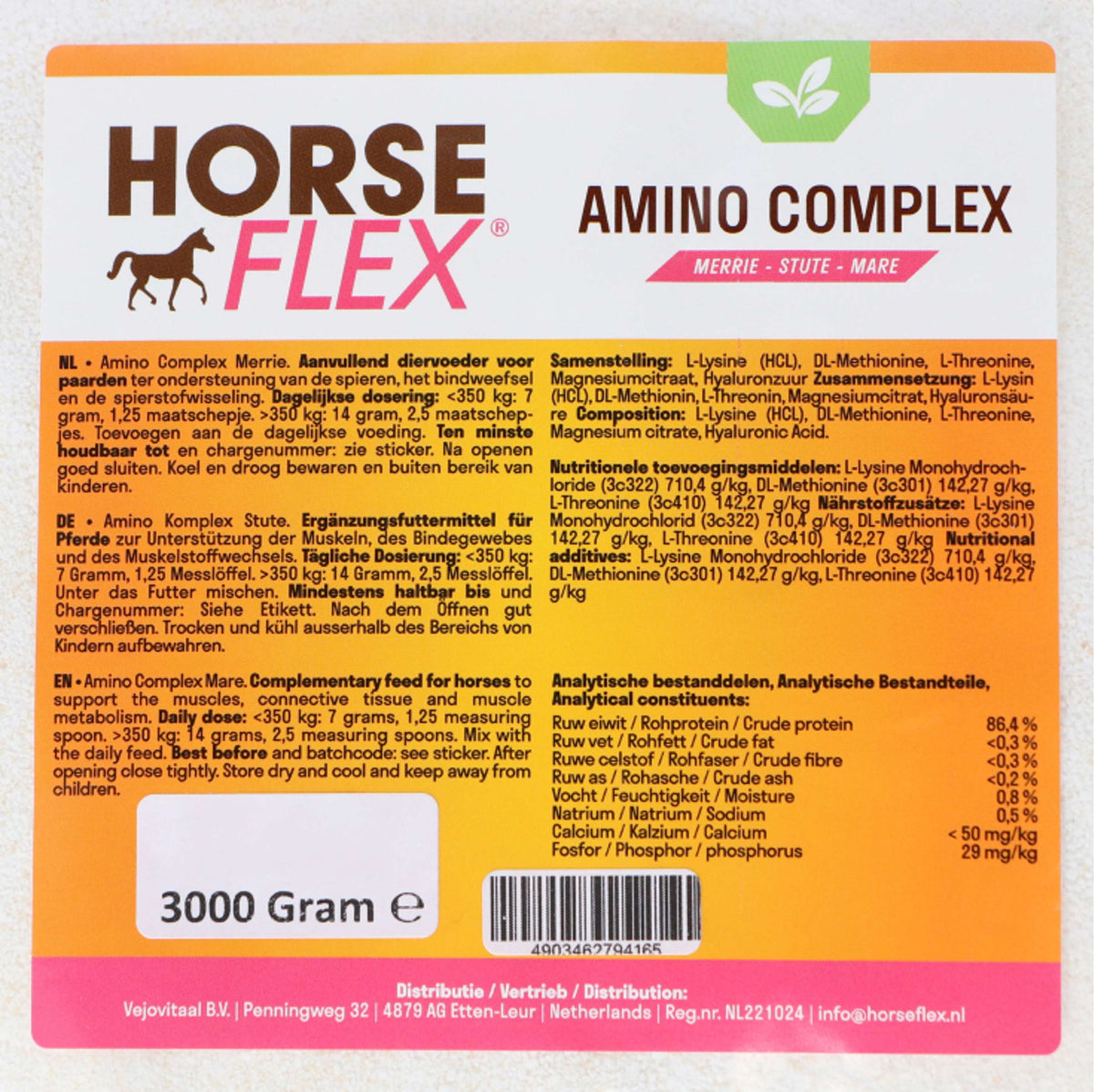 HorseFlex Amino Complex jument Recharge