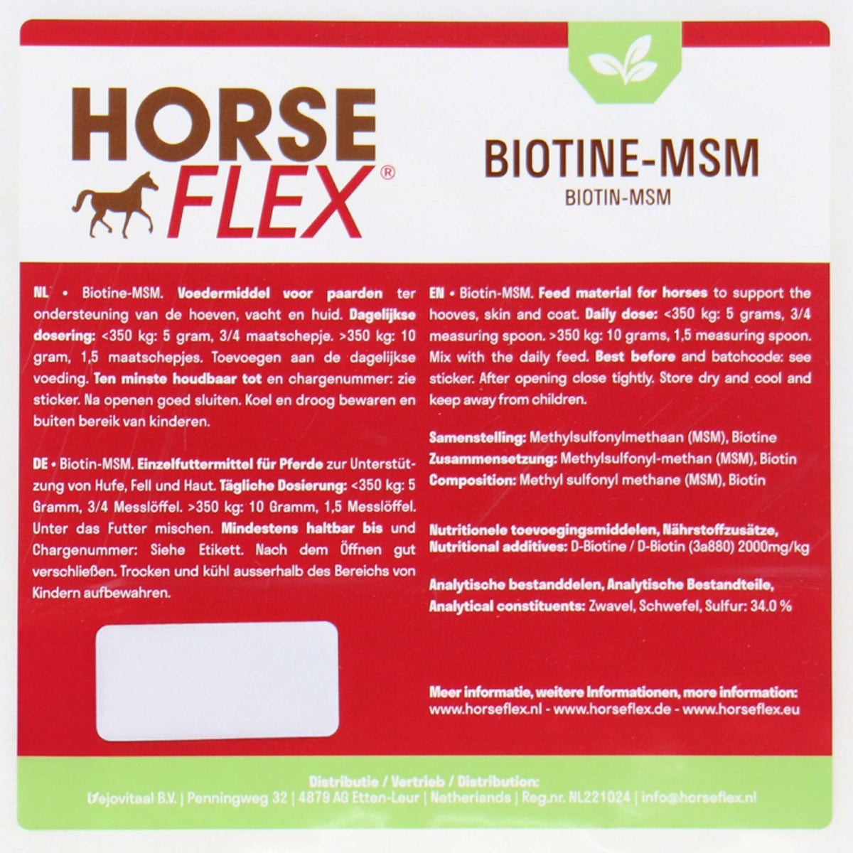 HorseFlex Biotine-MSM Recharge