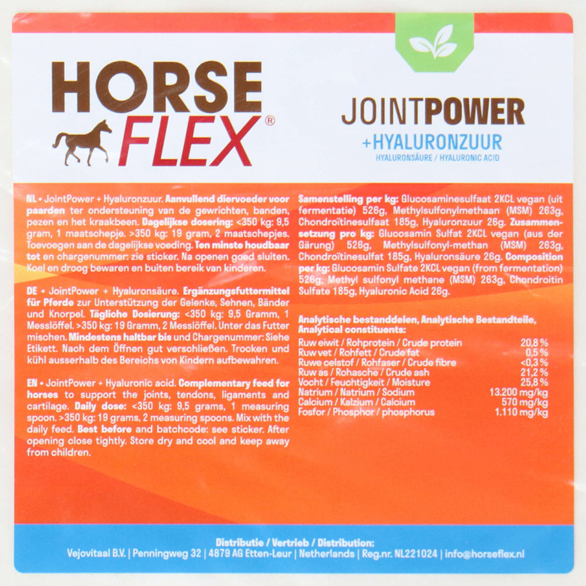 HorseFlex Jointpower + Acide hyaluronique Recharge