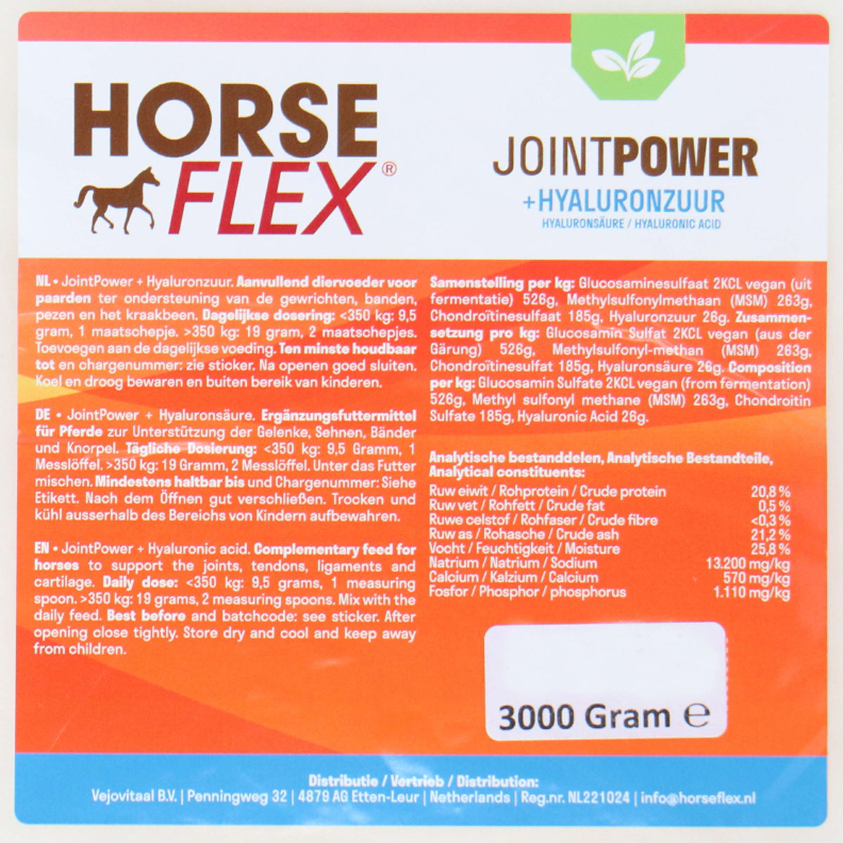 HorseFlex Jointpower + Acide hyaluronique Recharge