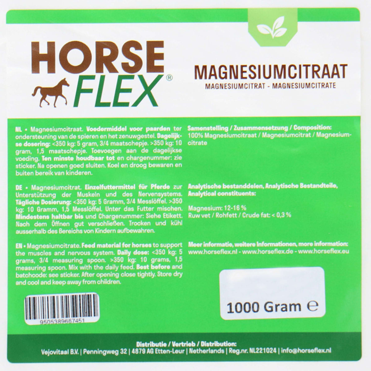 HorseFlex Citrate de Magnésium Recharge