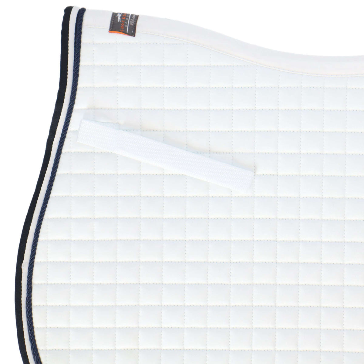 Schockemöhle Tapis de Selle Neo Star de Saut blanc/marine