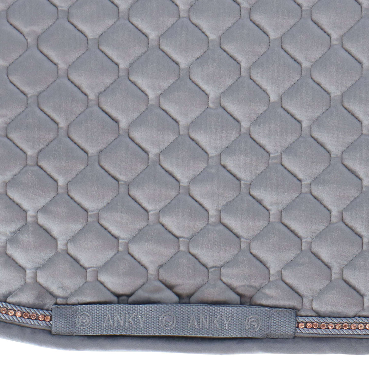 ANKY Tapis de Selle Velvet Stones Dressage Steel Grey