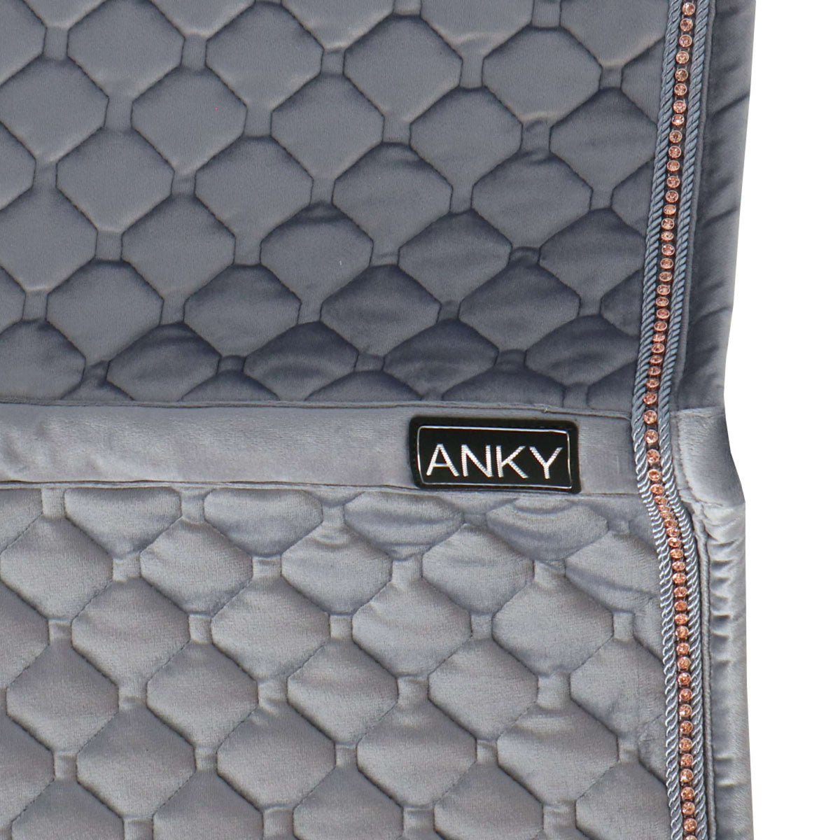 ANKY Tapis de Selle Velvet Stones Dressage Steel Grey