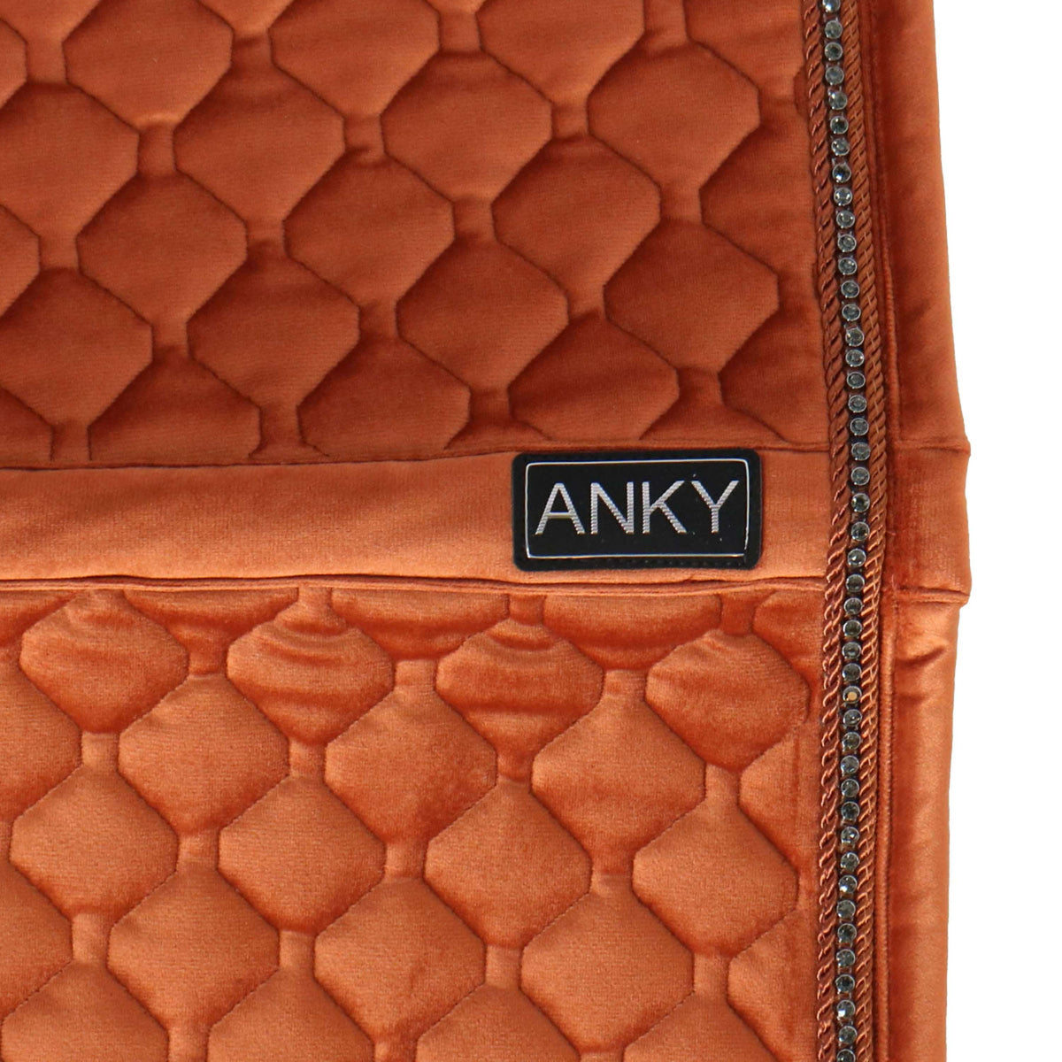 ANKY Tapis de Selle Velvet Stones Dressage Rouille