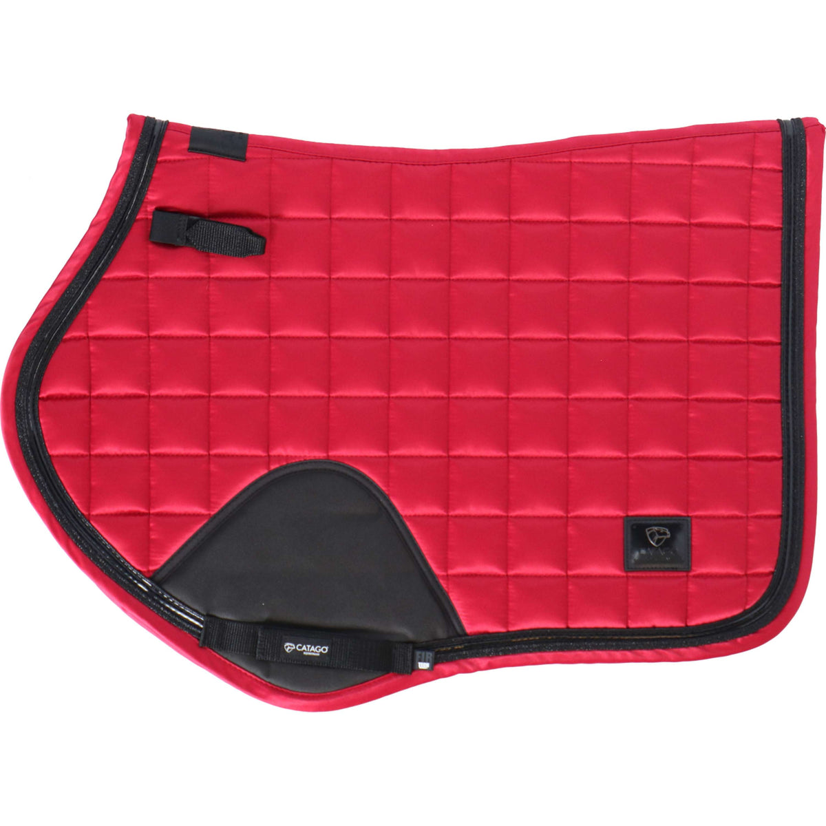 Catago Tapis de Selle FIR-Tech Elegant de Saut Rouge