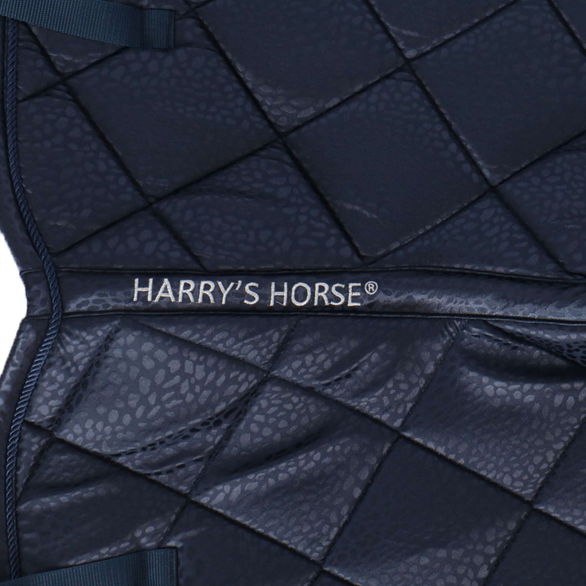 Harry's Horse Tapis de Selle Reverso Leopard Polyvalent Marin