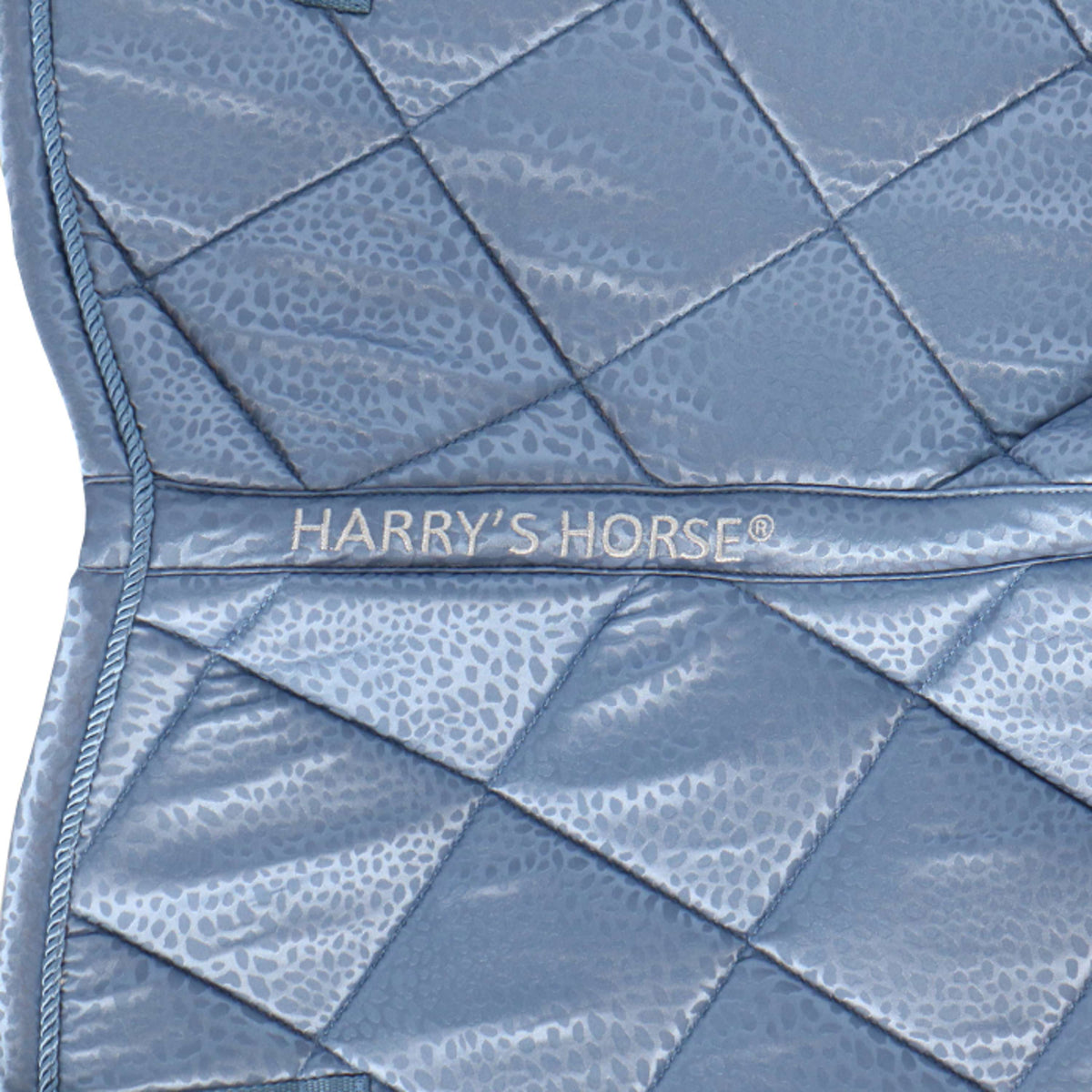 Harry's Horse Tapis de Selle Reverso Leopard Polyvalent Bleu Acier