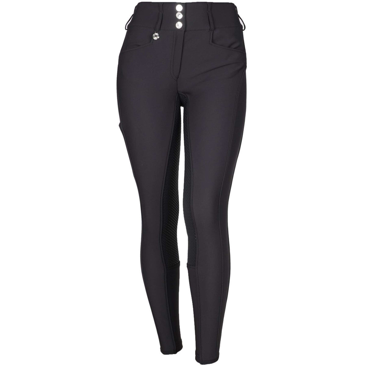 Pikeur Pantalon d'Équitation Candela Softshell Full Grip Noir