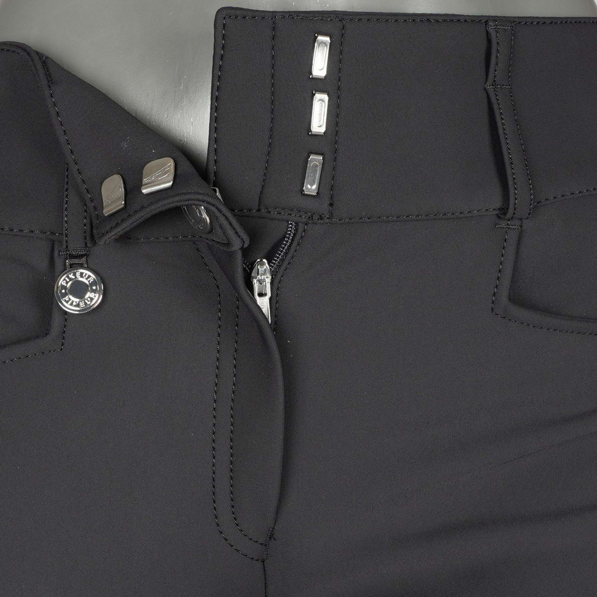 Pikeur Pantalon d'Équitation Candela Softshell Full Grip Noir