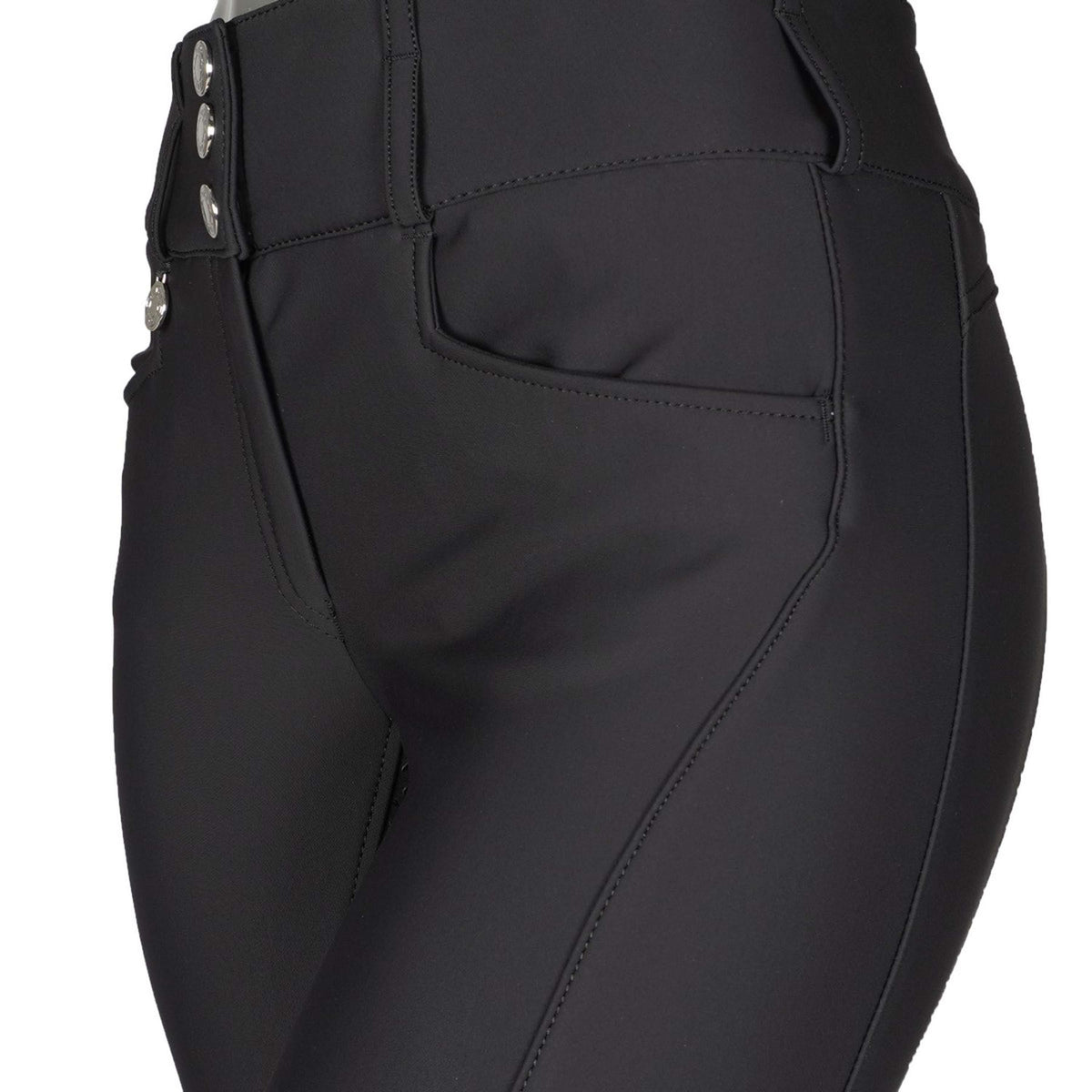 Pikeur Pantalon d'Équitation Candela Softshell Full Grip Noir