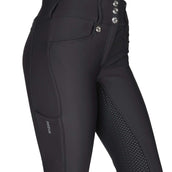 Pikeur Pantalon d'Équitation Candela Softshell Full Grip Noir