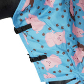 Saxon Couverture d'Hiver Combo Neck Medium 600D Poney Pig Print