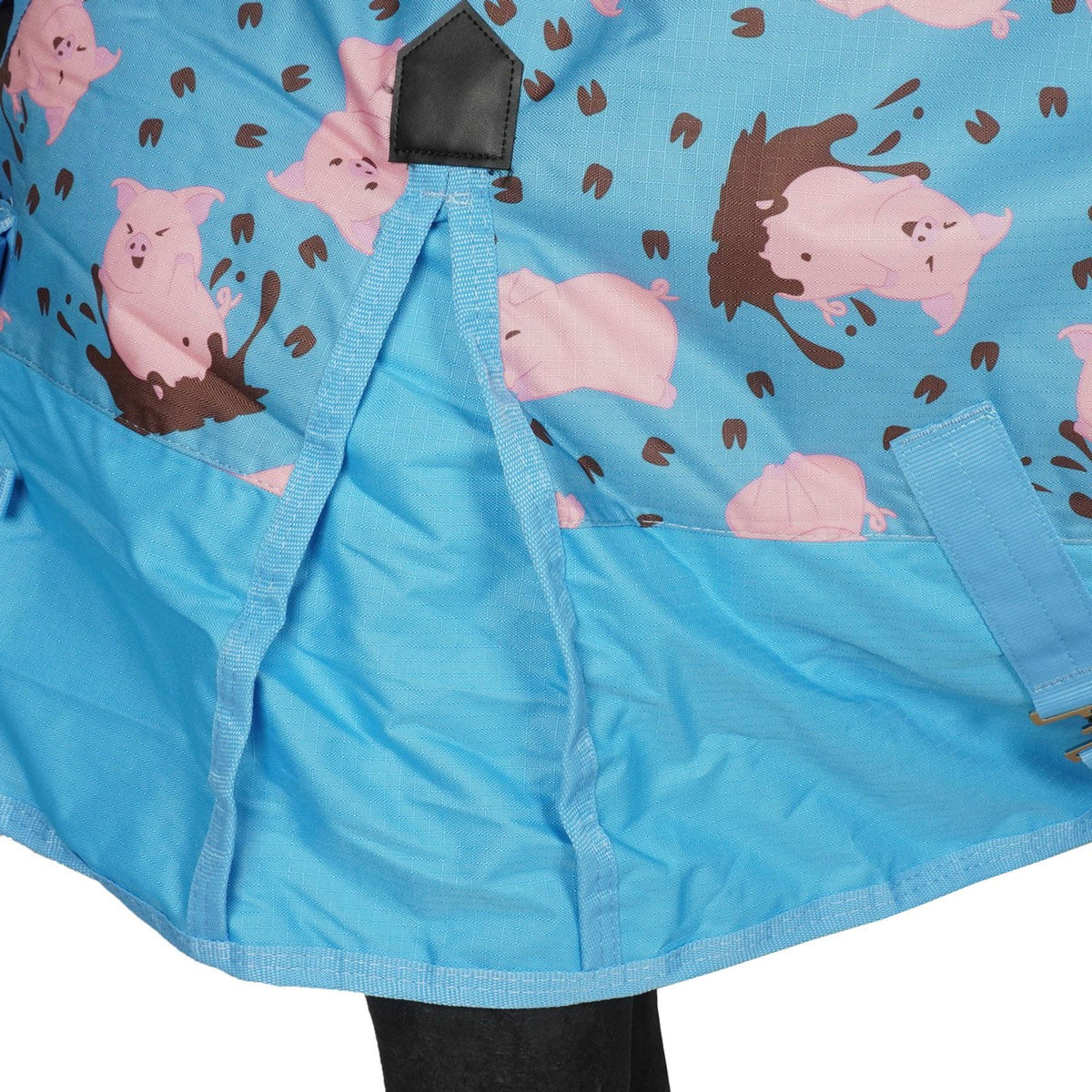 Saxon Couverture d'Hiver Combo Neck Medium 600D Poney Pig Print