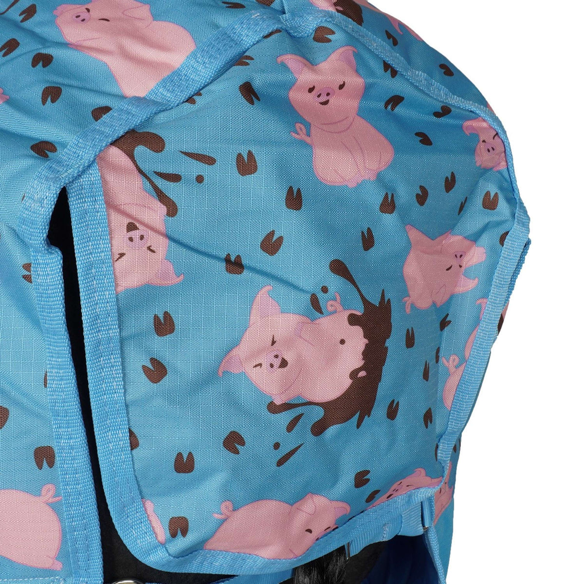 Saxon Couverture d'Hiver Combo Neck Medium 600D Poney Pig Print