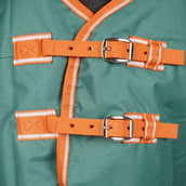 Weatherbeeta Couverture d'Hiver Comfitec Tyro Combo Neck Medium Green/Burnt Orange/White