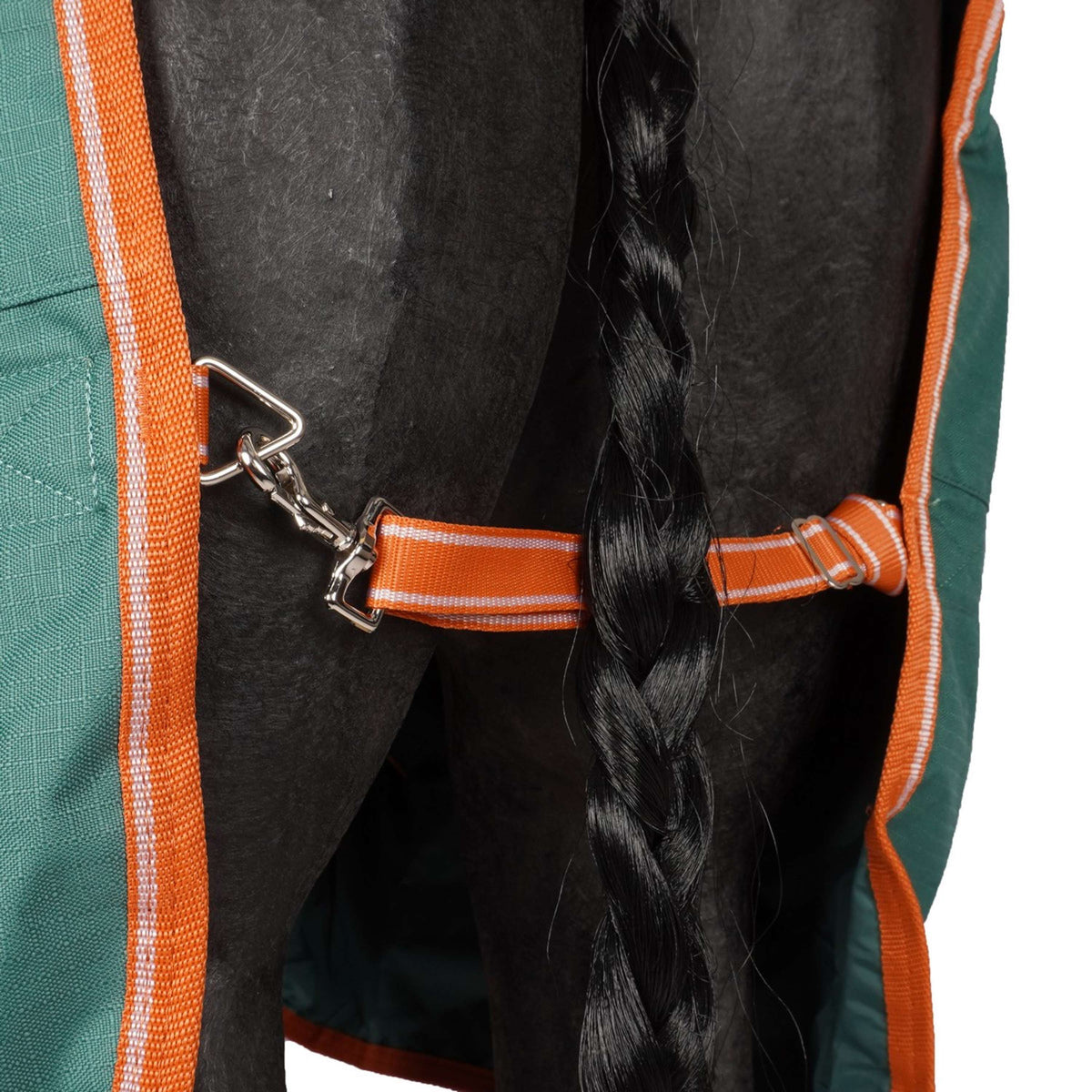 Weatherbeeta Couverture d'Hiver Comfitec Tyro Standard Neck Lite Plus Green/Burnt Orange/White