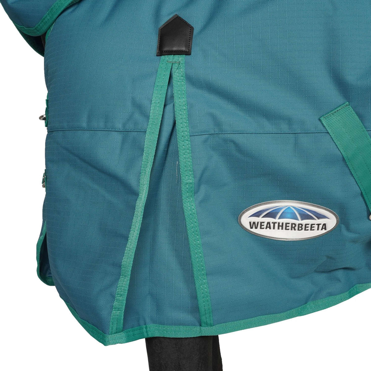 Weatherbeeta Couverture d'Hiver Green-Tec Heavy 1200D Couvre-cou Amovible Dragonfly Blue/Bottle Green