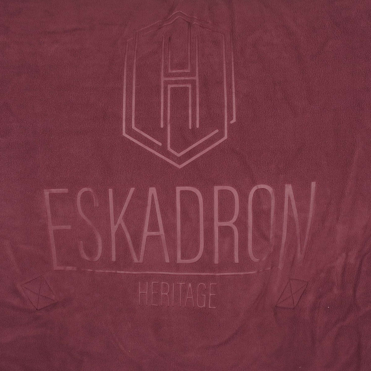 Eskadron Couvertures Anti-Transpiration Heritage Fleece Stamp Cassis