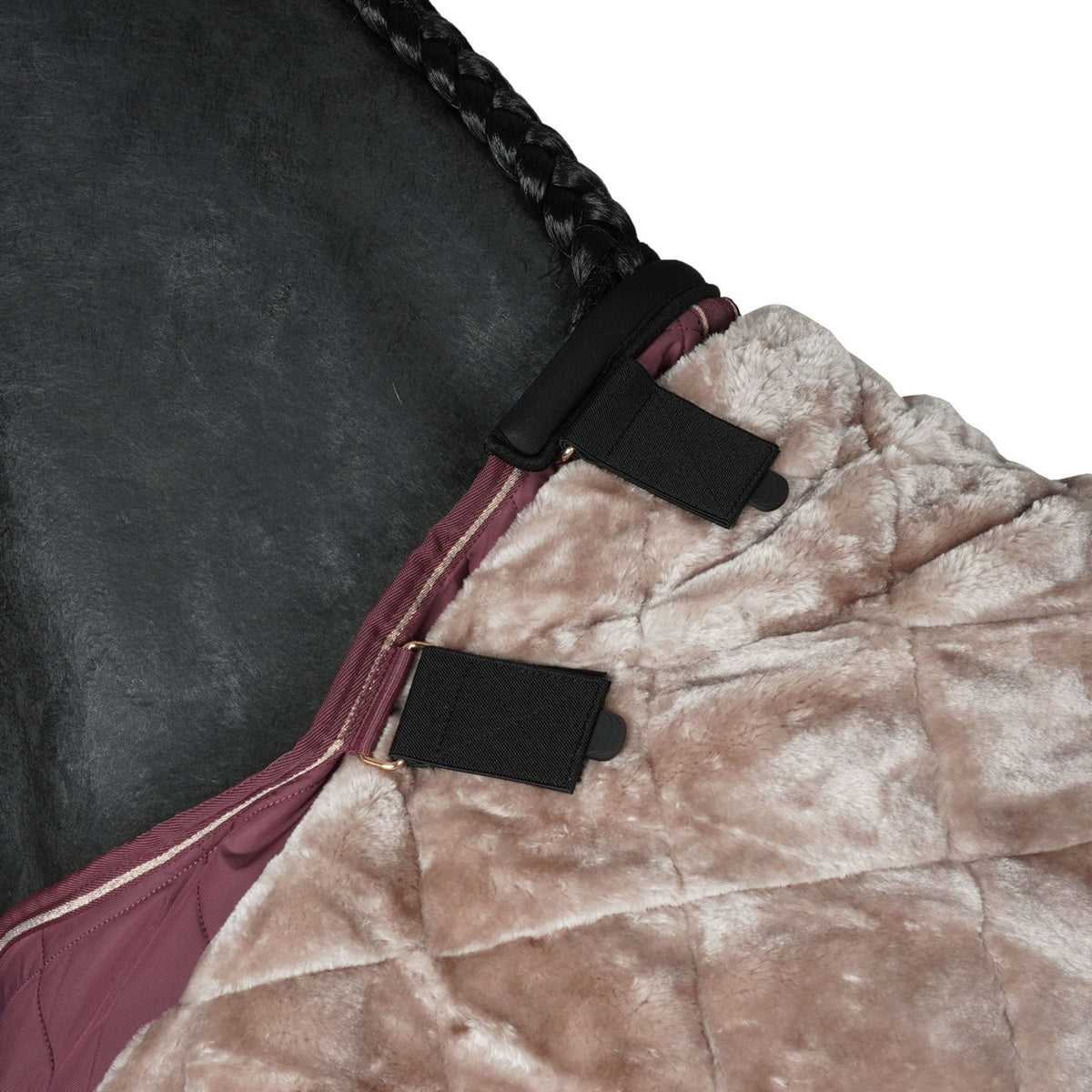 Eskadron Couverture d'Écurie Heritage Dura Highneck FauxFur 80 Cassis