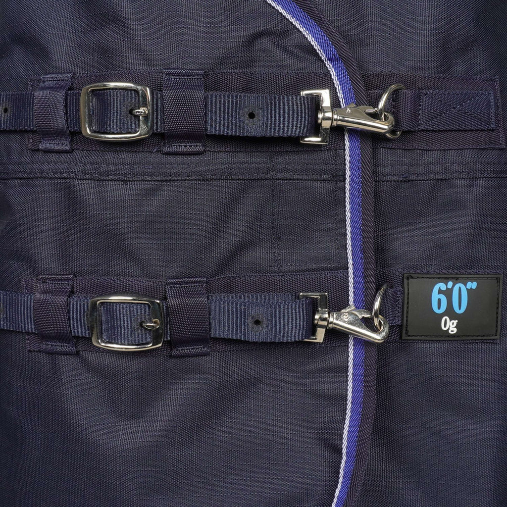EQUITHÈME Couverture d'Extérieur Classic 1200D 100g Marin