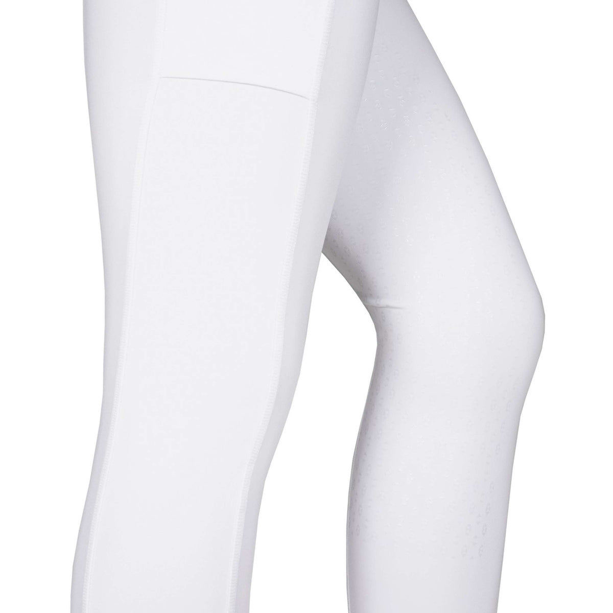 Rebel Pull On Legging d'Équitation Crystal Adhérence totale Blanc