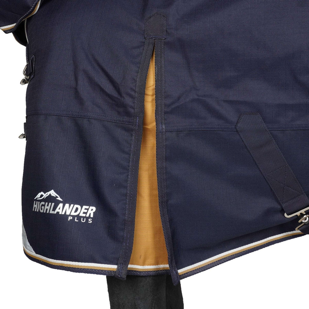 Highlander Plus by Shires Couverture Imperméable Lite 0g Combo Marin
