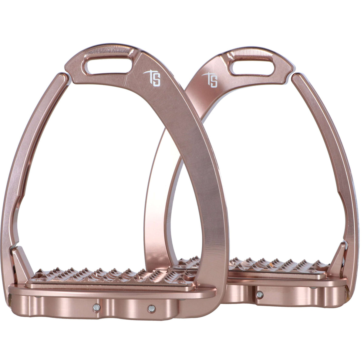 Tech Stirrups Étriers Venice Sloped Dressage Or rose