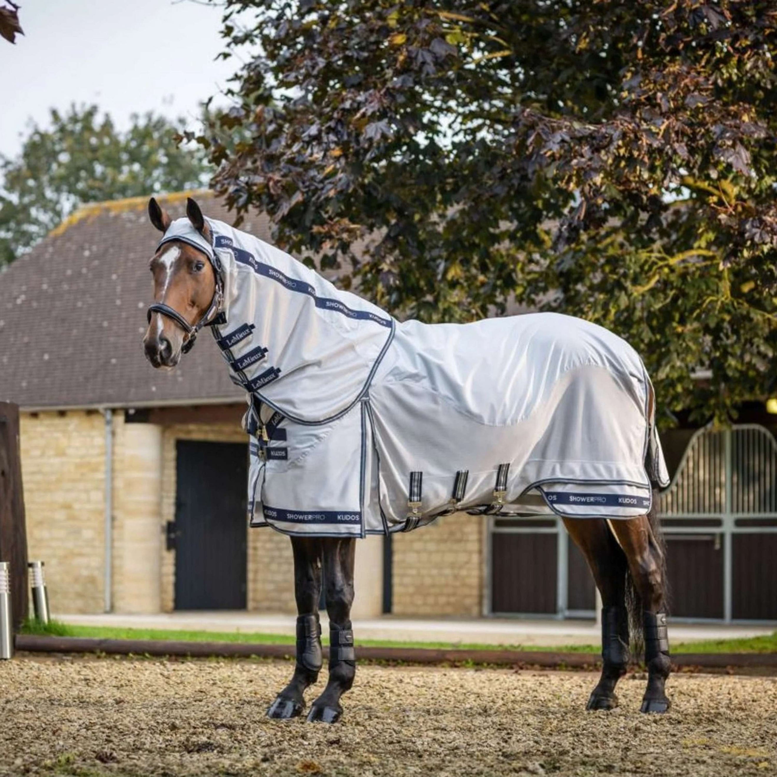 LeMieux Couverture Anti-Mouches Kudos Shower Pro Gris