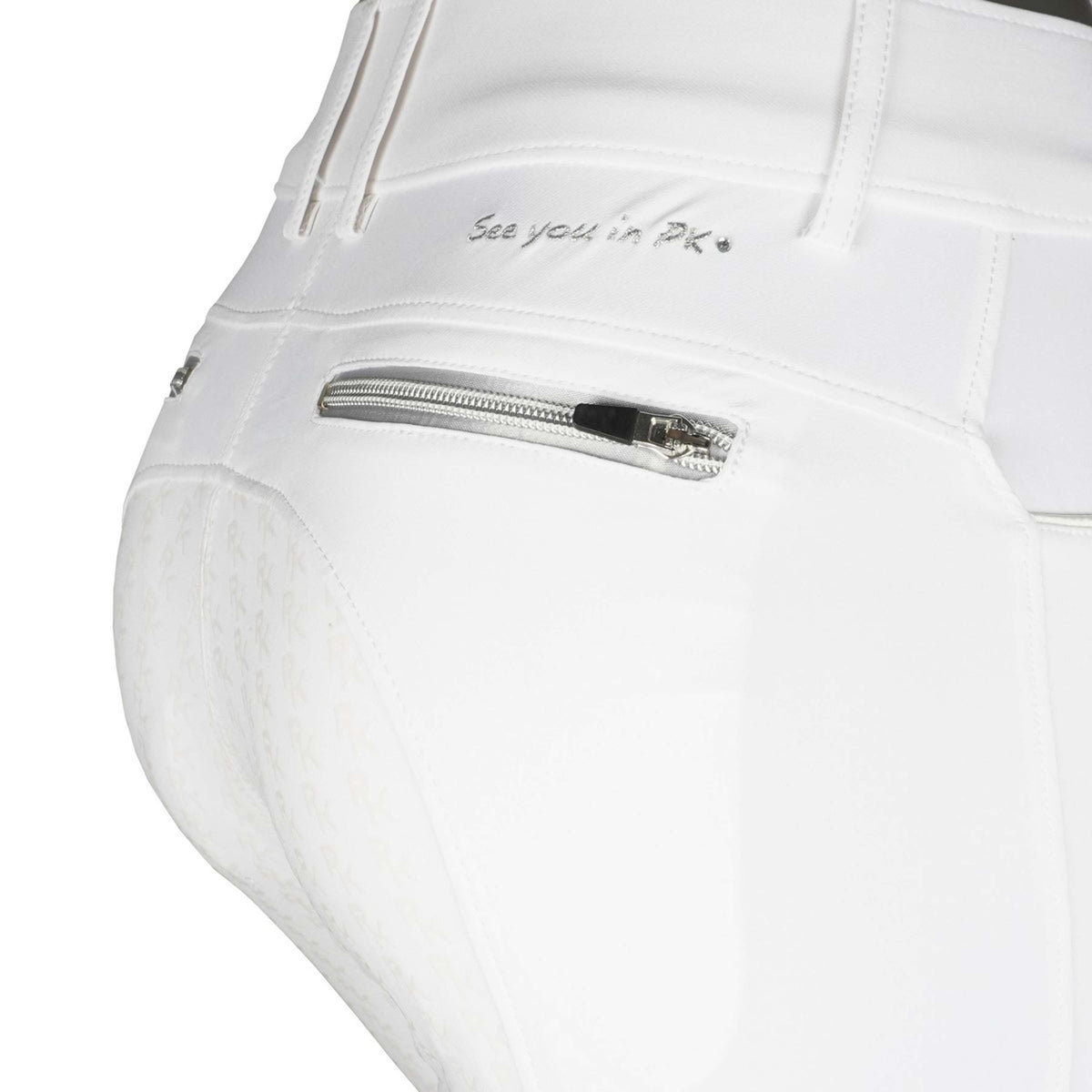 PK Pantalon d'Équitation Outsider Full Grip Blanc