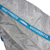 Weatherbeeta Couverture Anti-Mouches Comfitec Hexi Shield Combo Neck Silver/Teal Blue