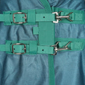 WeatherBeeta Couverture Anti-Mouches ComFiTec Green-Tec Airflow Mesh Combo Neck White/Dragonfly Blue