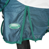 WeatherBeeta Couverture Anti-Mouches ComFiTec Green-Tec Airflow Mesh Combo Neck White/Dragonfly Blue