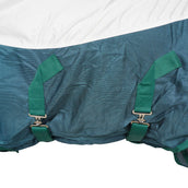 WeatherBeeta Couverture Anti-Mouches ComFiTec Green-Tec Airflow Mesh Combo Neck White/Dragonfly Blue