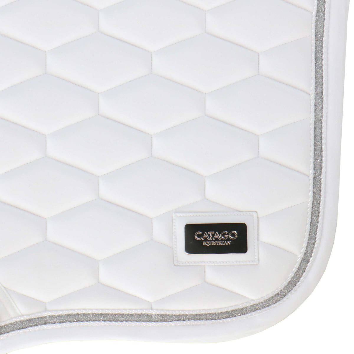 Catago Tapis de Selle Naomi de Saut Blanc