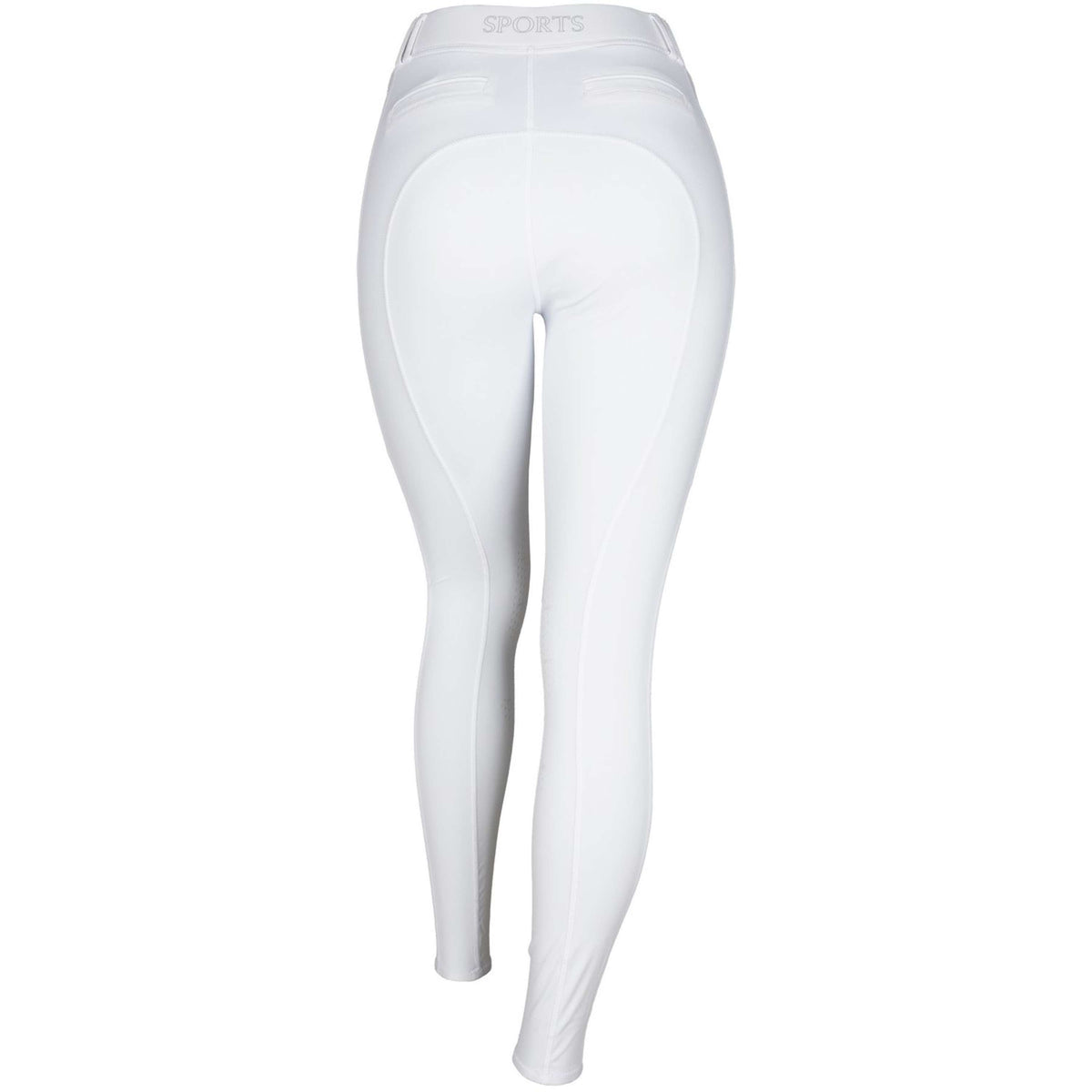 Schockemöhle Legging d'Équitation New Pocket Prise de Genou Optical White