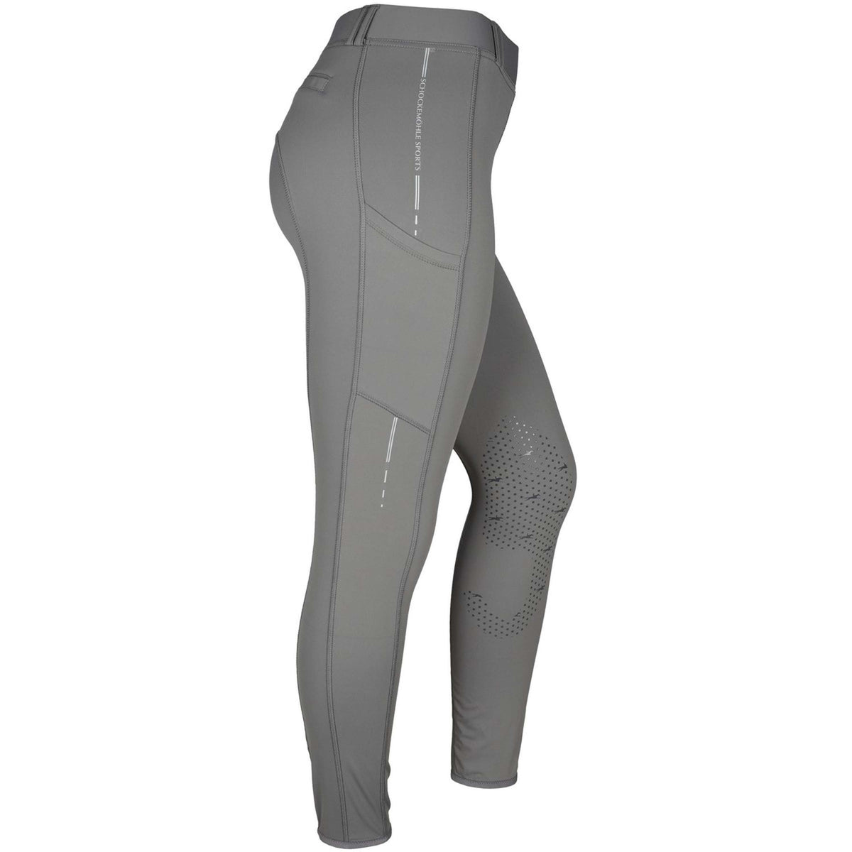 Schockemöhle Legging d'Équitation New Pocket Prise de Genou Slate Grey