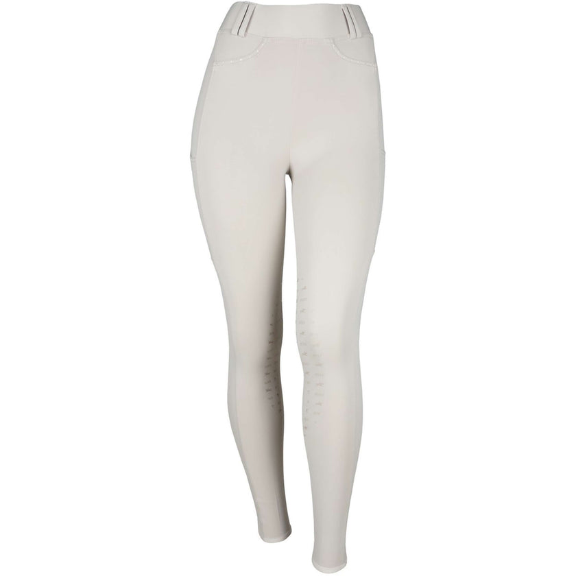 Schockemöhle Legging d'Équitation Classy Sporty Prise de Genou Chalk