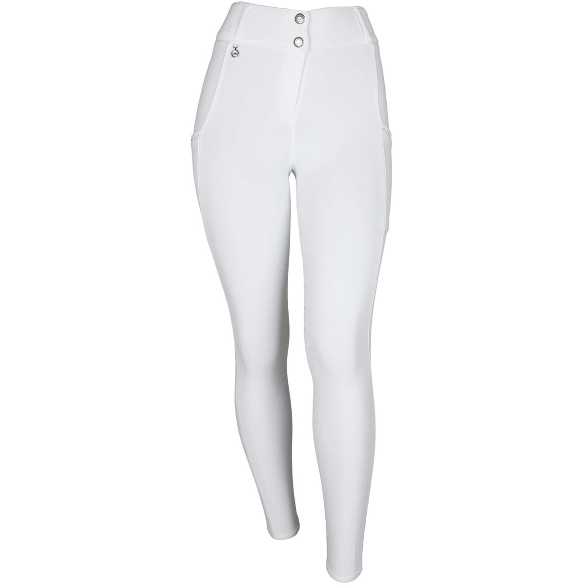 Schockemöhle Pantalon d'Équitation Carla Full Grip Blanc