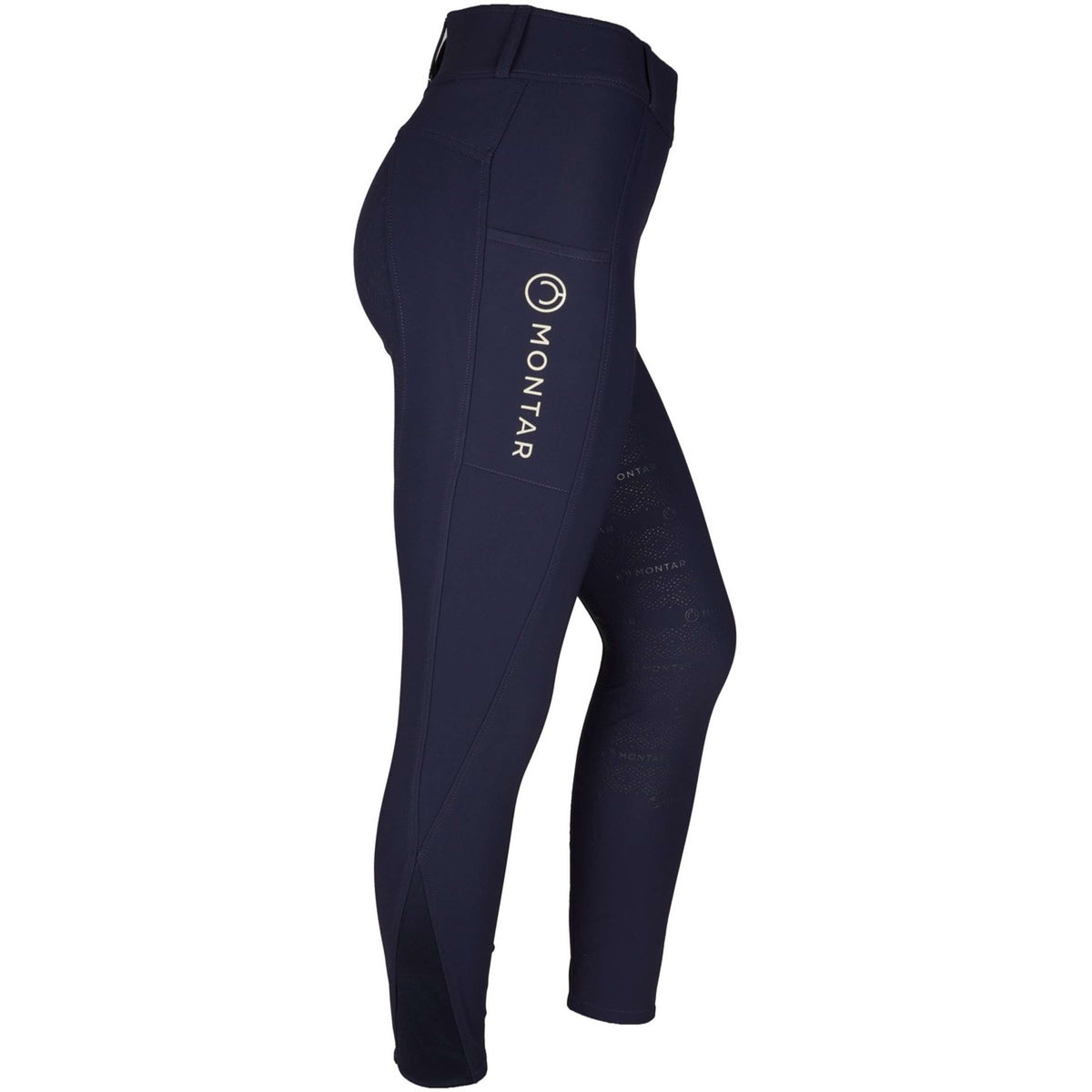 Montar Legging d'Équitation MoMacy Highwaist Full Grip Marin foncé