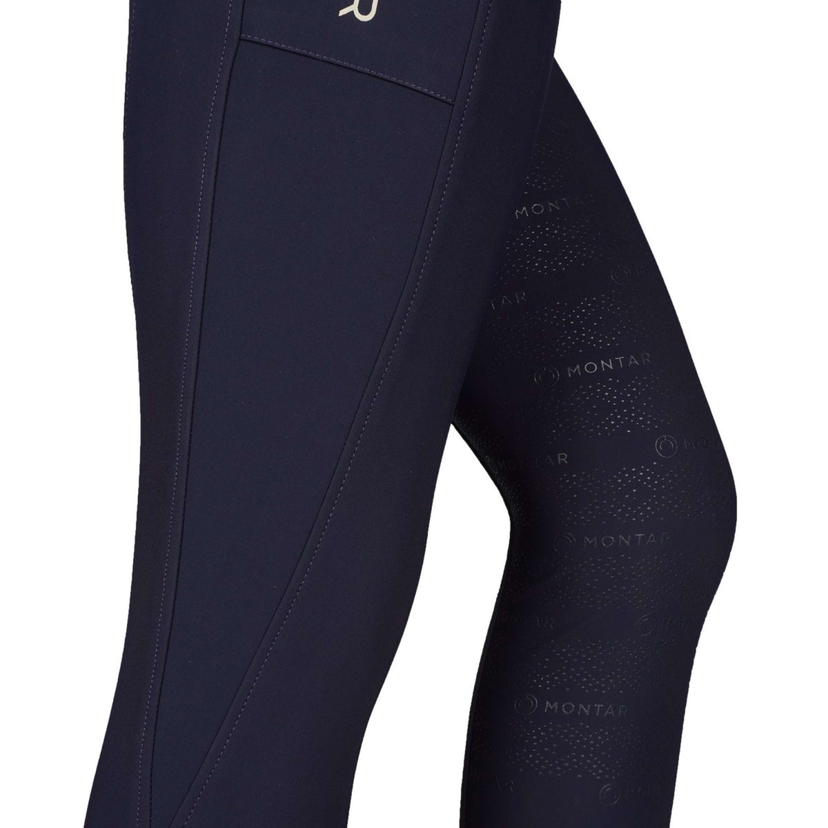 Montar Legging d'Équitation MoMacy Highwaist Full Grip Marin foncé