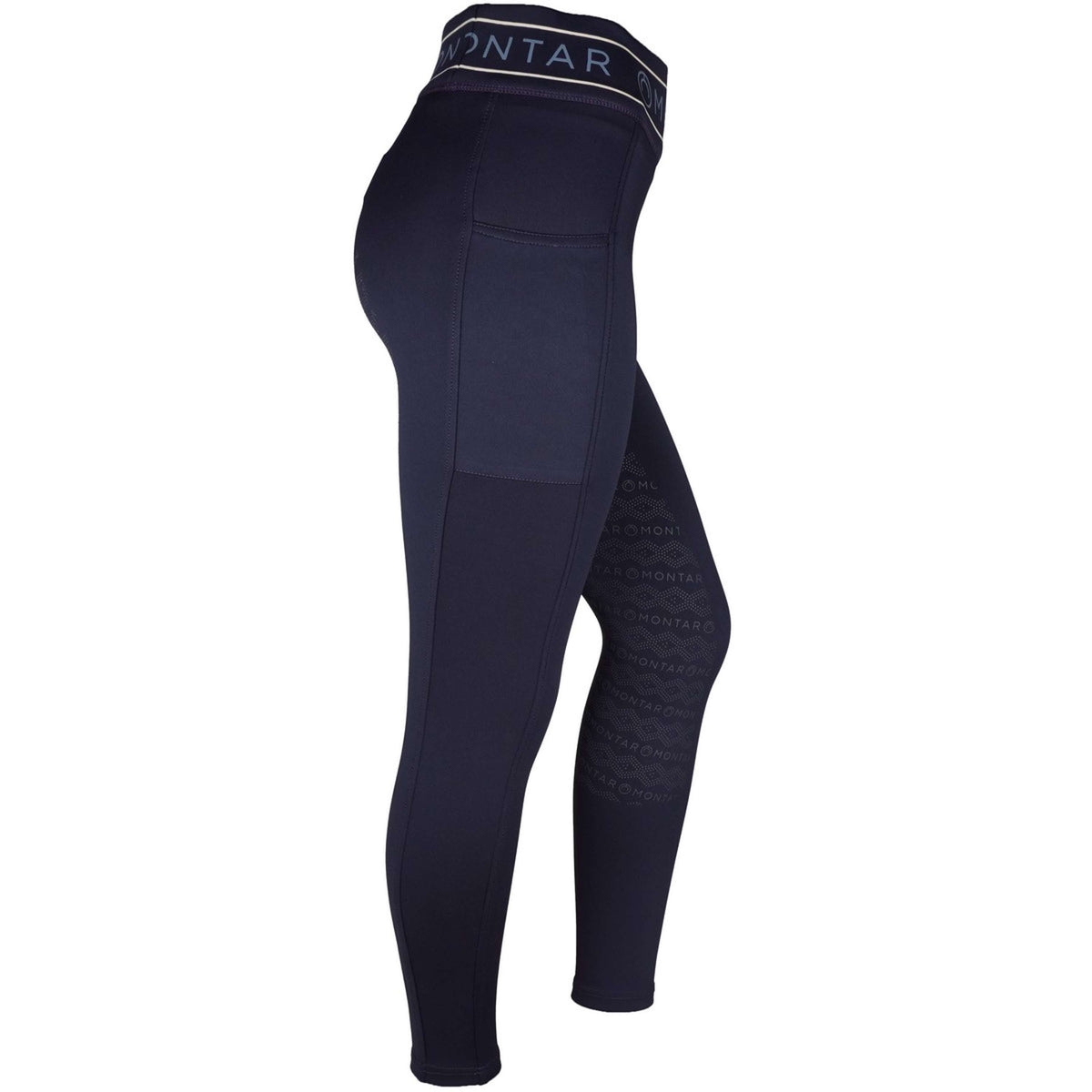 Montar Legging d'Équitation MoMellani Viv Full Grip Marin foncé