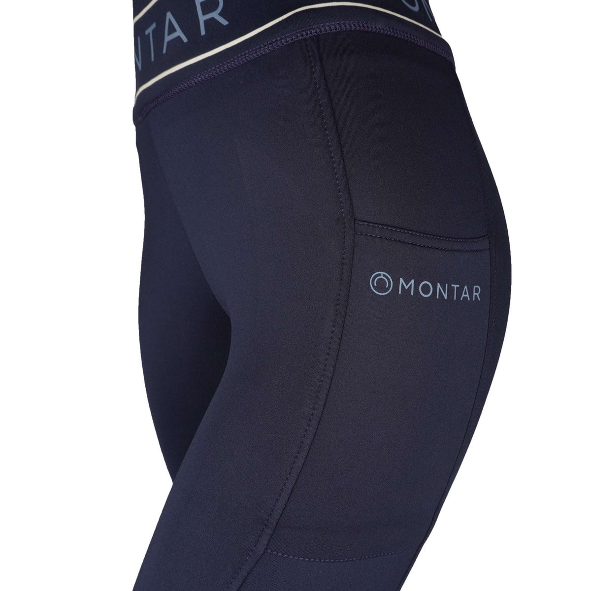 Montar Legging d'Équitation MoMellani Viv Full Grip Marin foncé