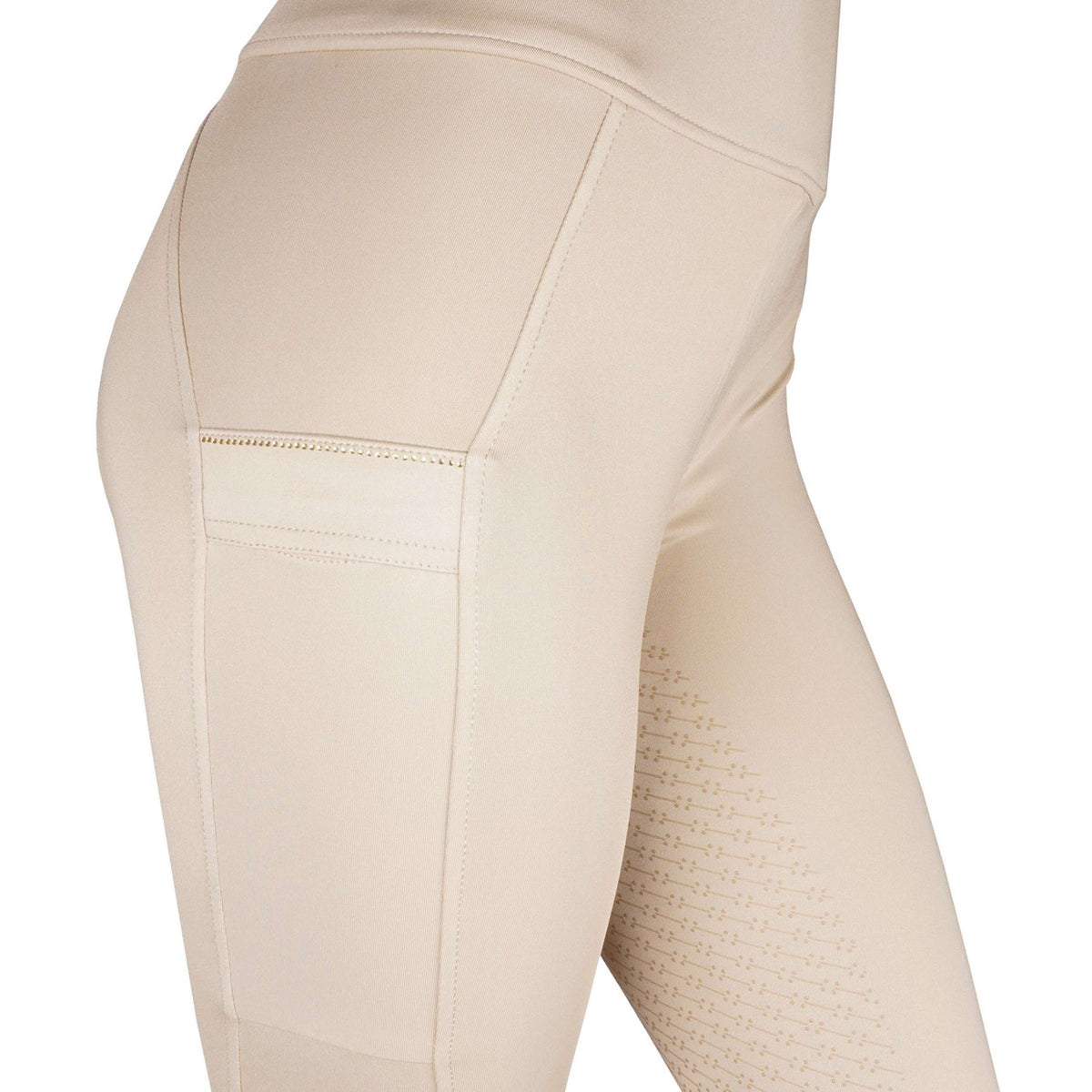 Rebel Legging d'Équitation Contrant Piping Beige