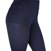 Rebel Legging d'Équitation Contrant Piping Marin foncé