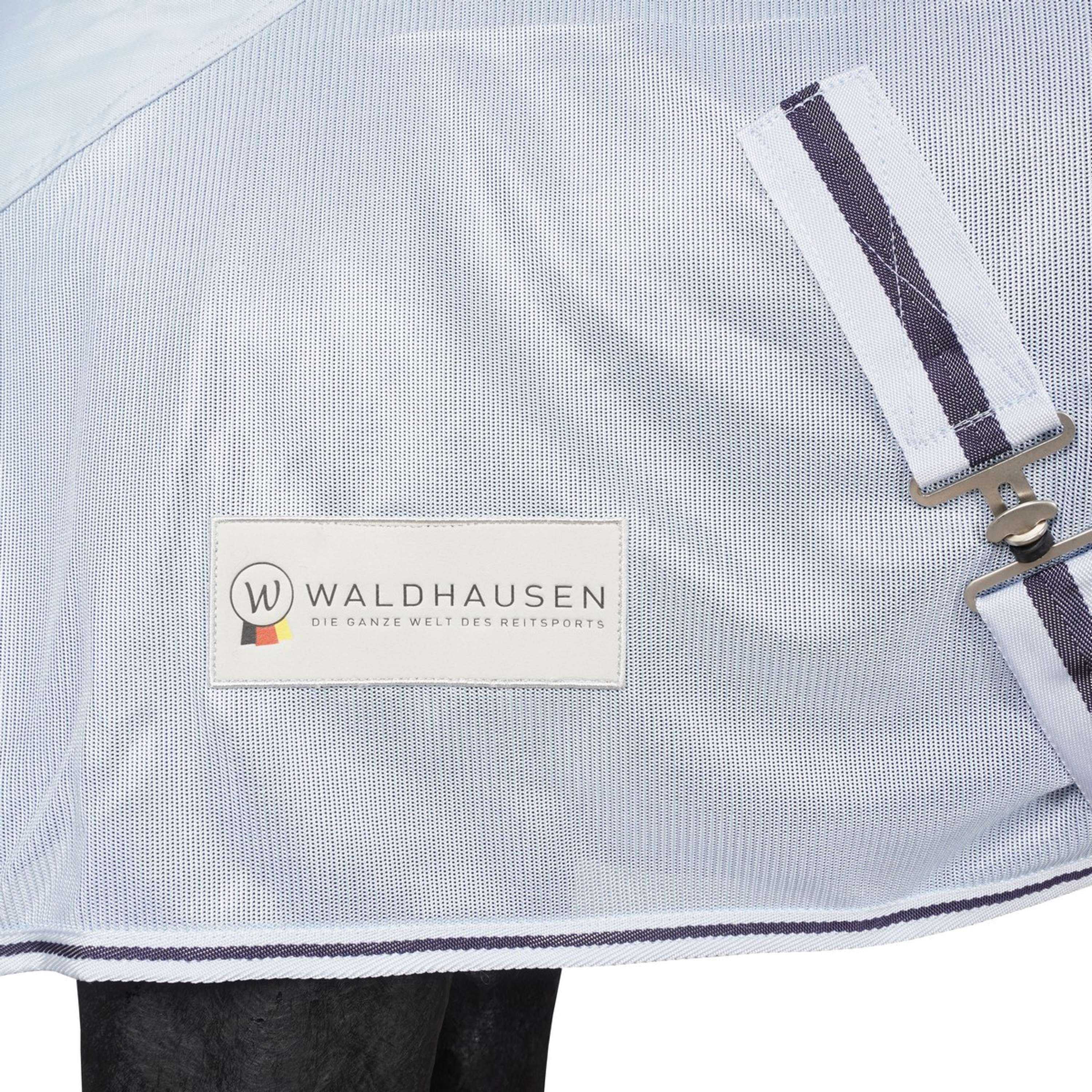 Waldhausen Couverture Anti-Mouches Protect Etanche Bleu clair/Bleu nuit